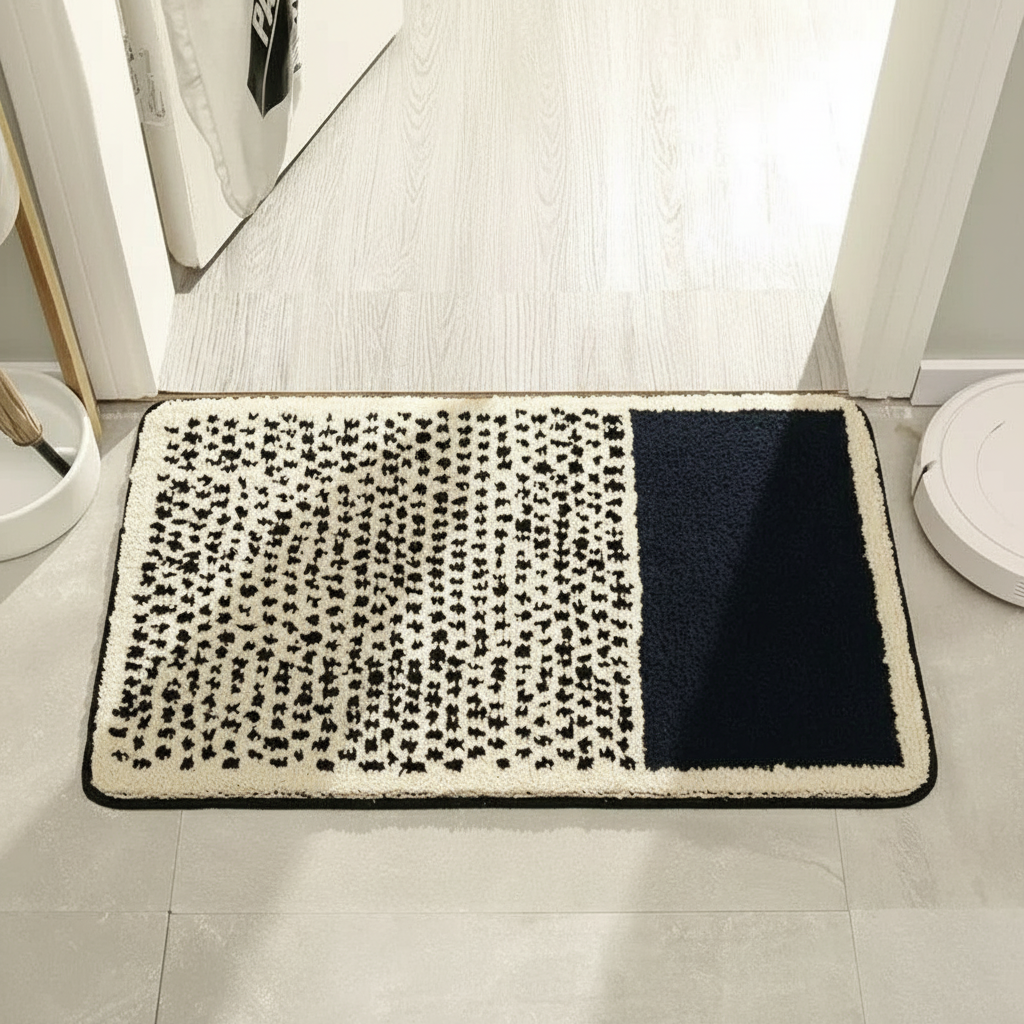 Tappetino da Bagno Astratto | Tappeto Antiscivolo Moderno