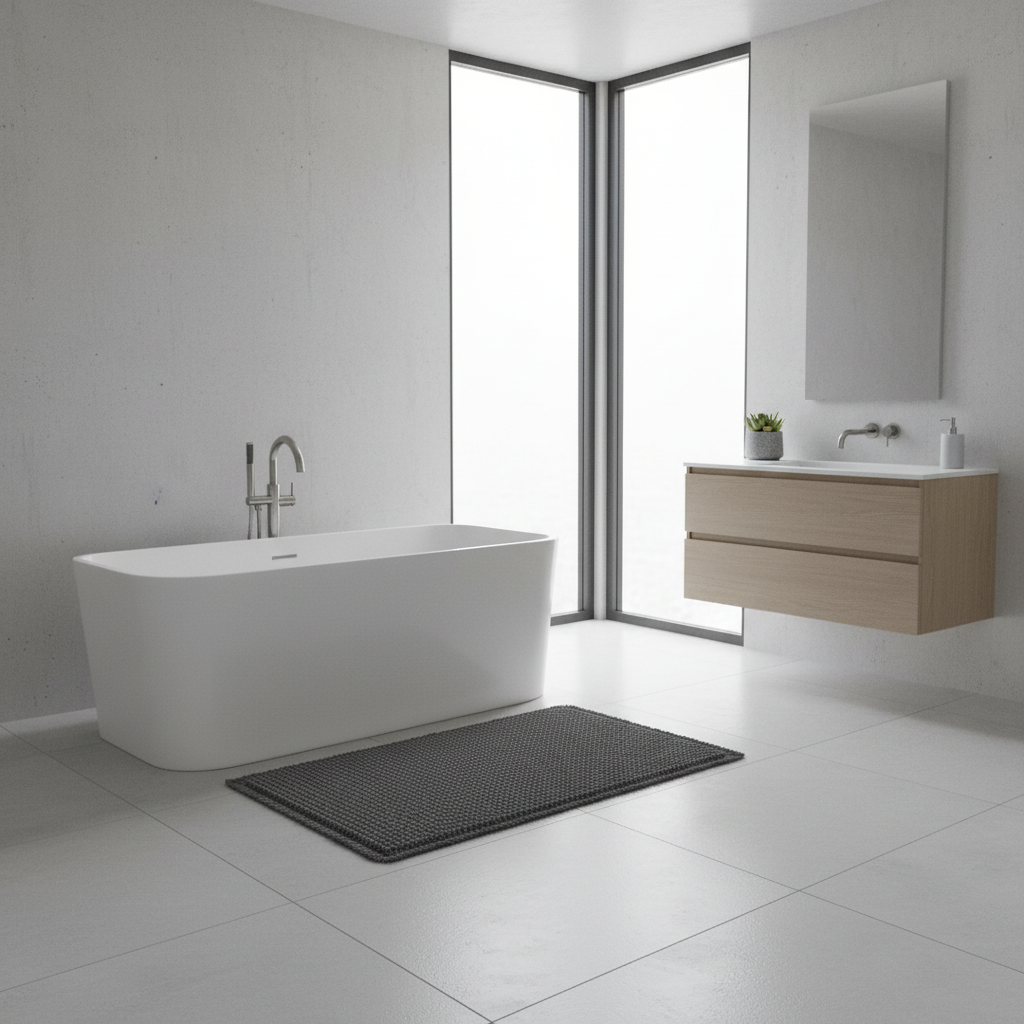 Tappetino da Bagno Antiscivolo Waffle Ultra Assorbente | Tappetini Bagno
